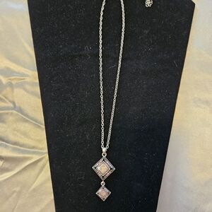 Elegant Silver and Gold Pendant Necklace